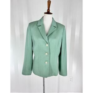 BOB MACKIE Vintage 1980’s Women’s Pistachio Green Blazer Sz 12